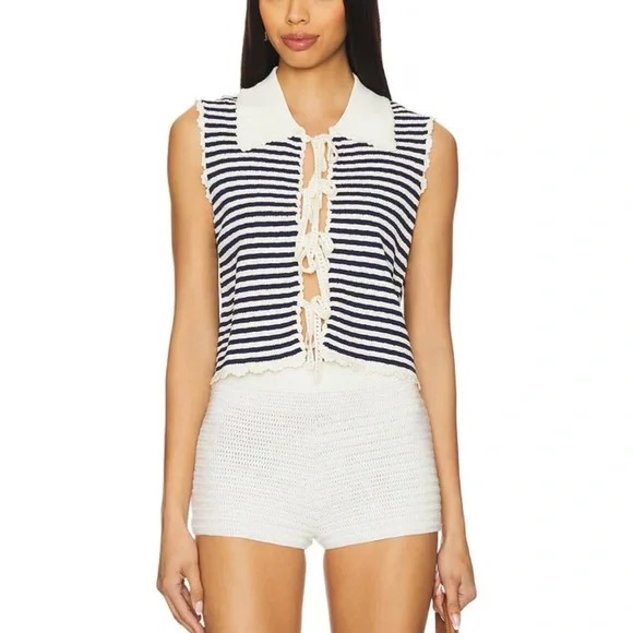 NWT SEA NY Addy Striped Knit Top - Picture 4 of 7